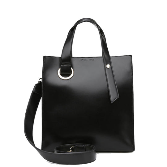 Bolso de cuero ligeramente estructurado - Esencial minimalista María