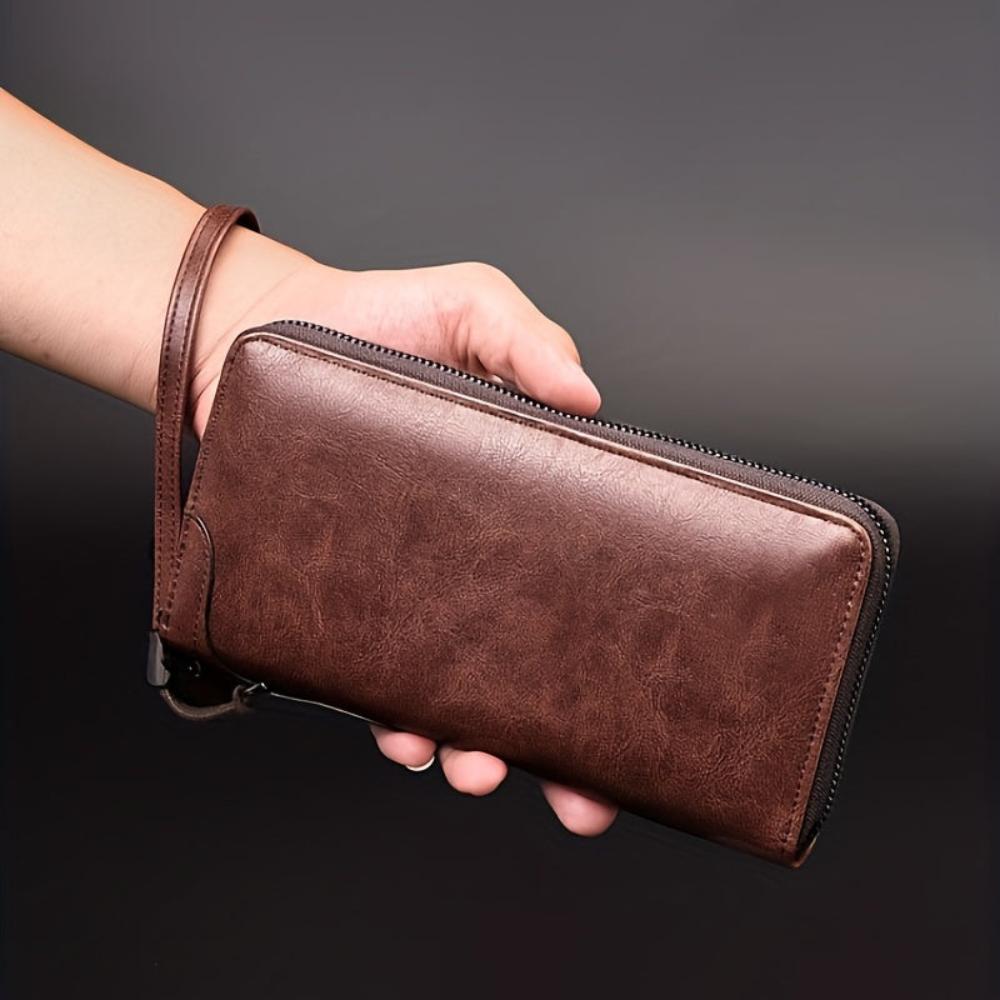 Bolso de mano con cierre de cremallera RFID