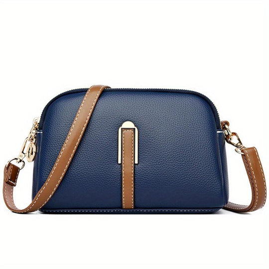Bolso de hombro Beata Litchi con aro
