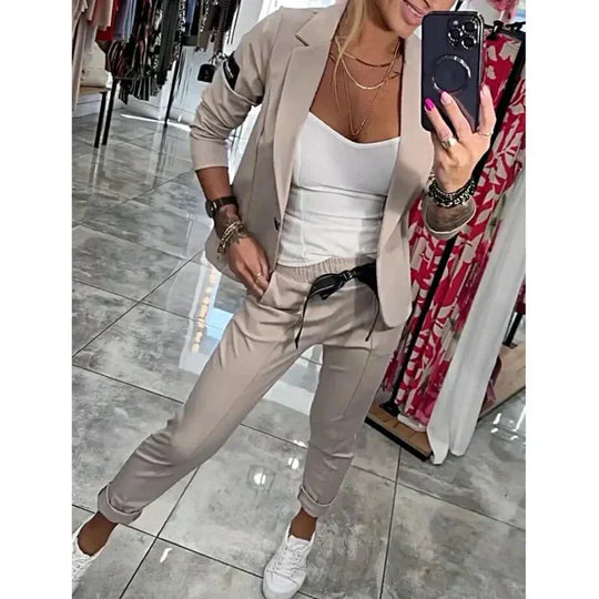 Devora - Conjunto de dos piezas casual elegante