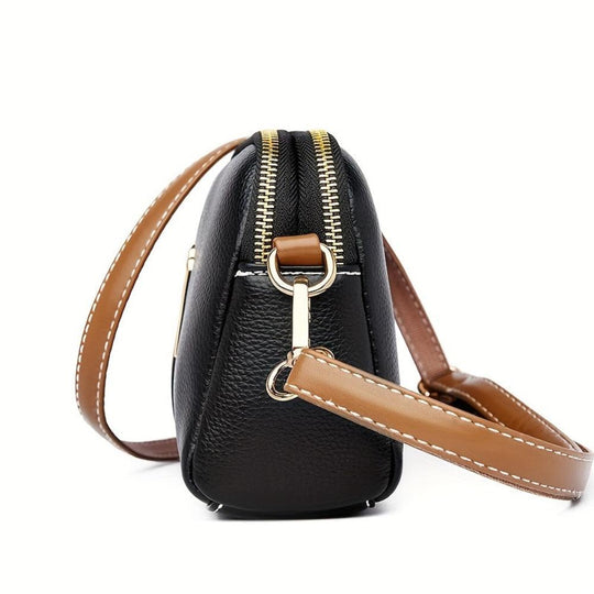 Bolso de hombro Beata Litchi con aro