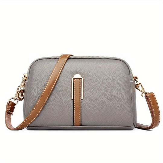 Bolso de hombro Beata Litchi con aro