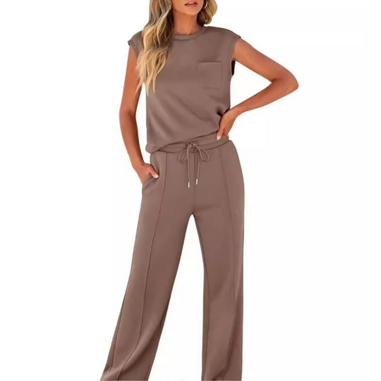 Floriana - Elegante conjunto informal de dos piezas