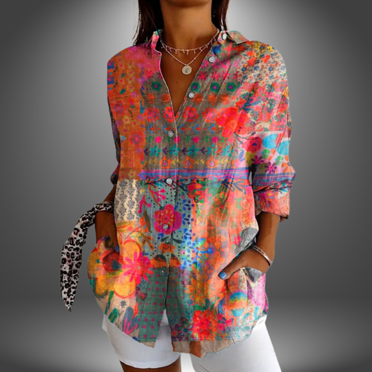 Gracelyn - Blusa floral premium