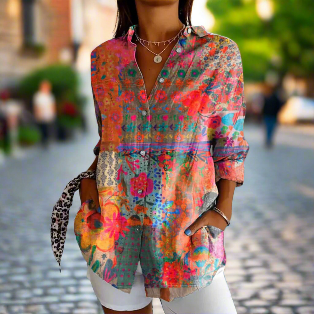 Gracelyn - Blusa floral premium