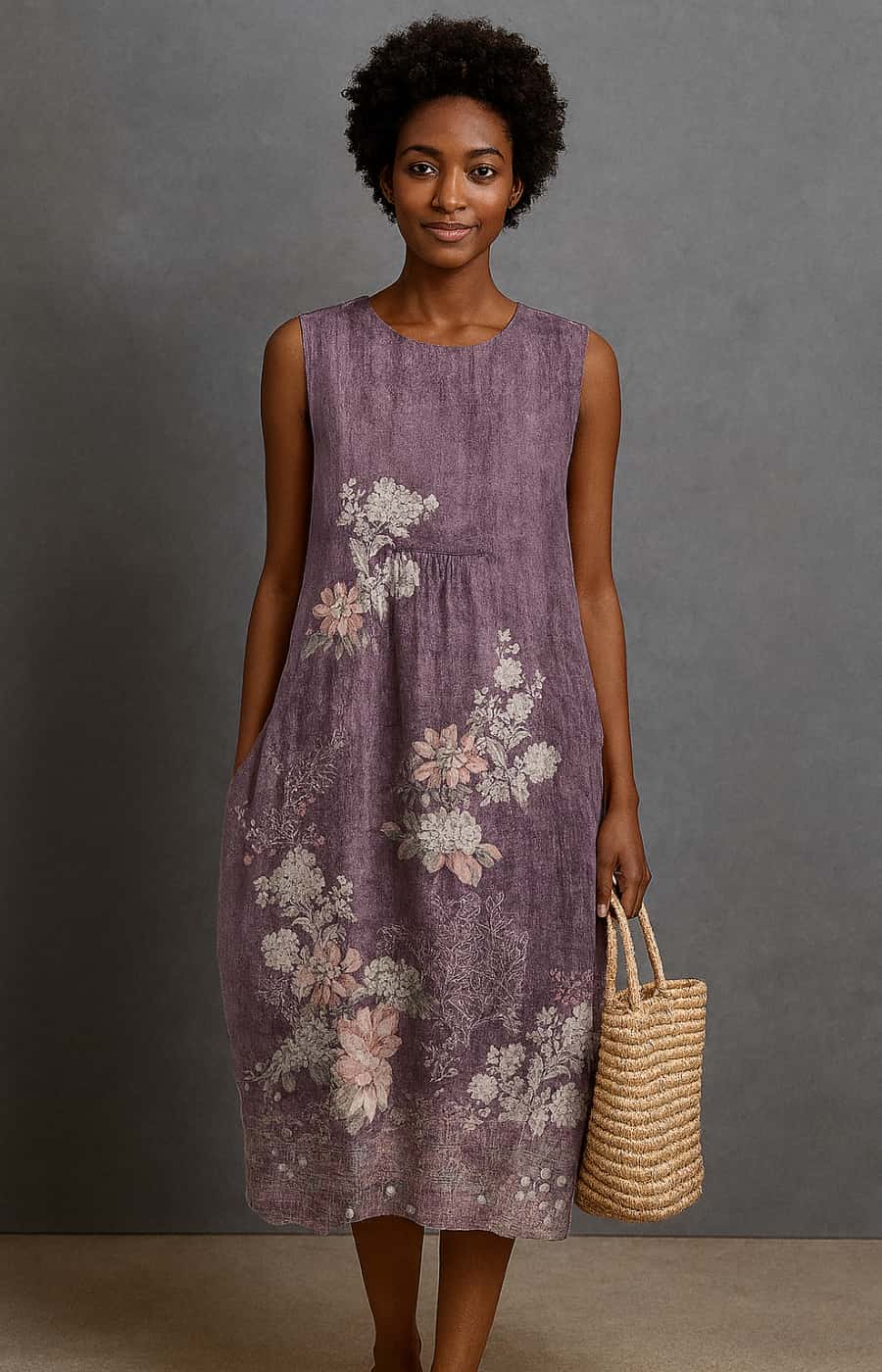 Aubrey - elegante vestido midi informal