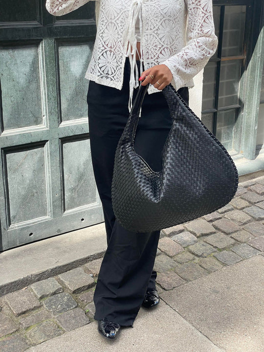 Valentina | Bolsa Tote Kootud Punane
