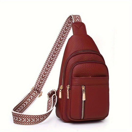Serena Vintage Flamboyante | Corpiño de PU de cuero artificial multicolor