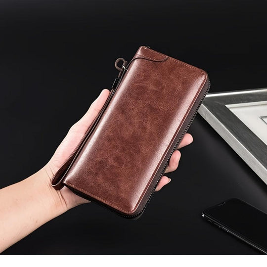 Bolso de mano con cierre de cremallera RFID