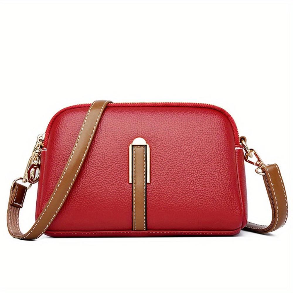 Bolso de hombro Beata Litchi con aro