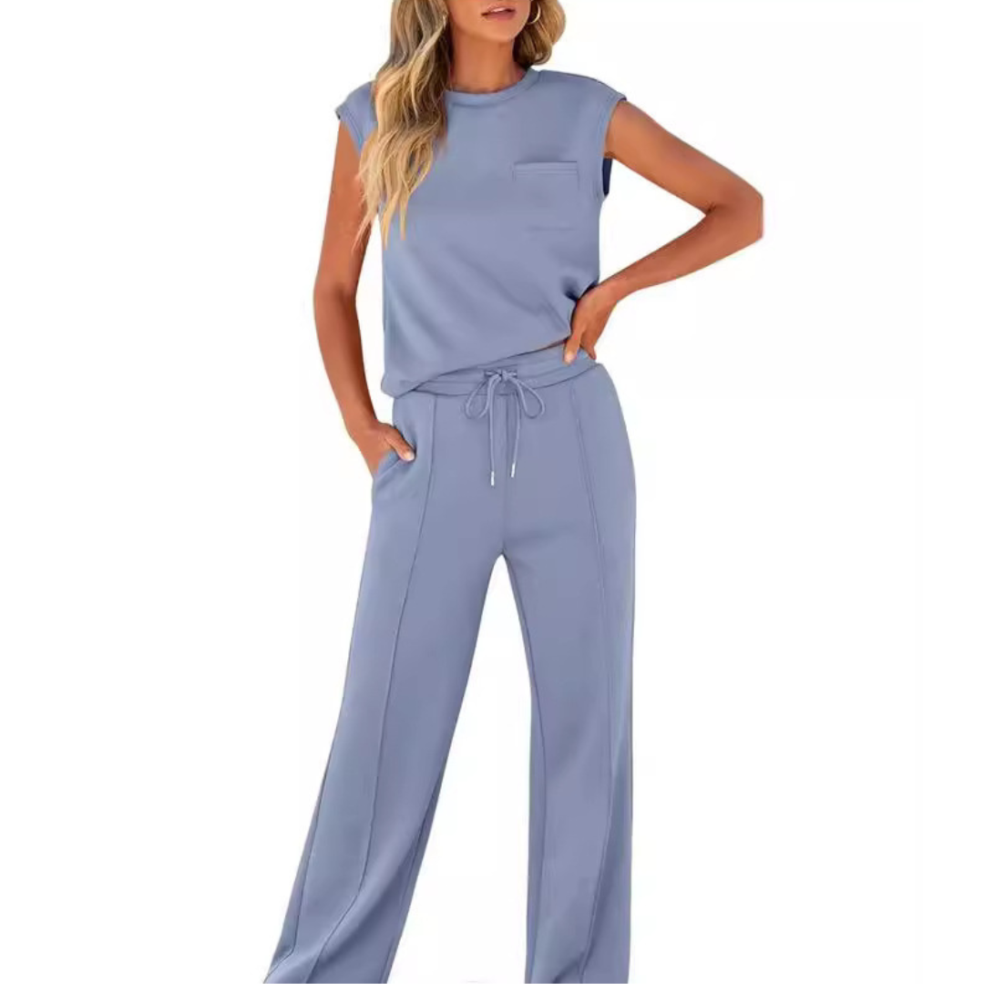 Floriana - Elegante conjunto informal de dos piezas