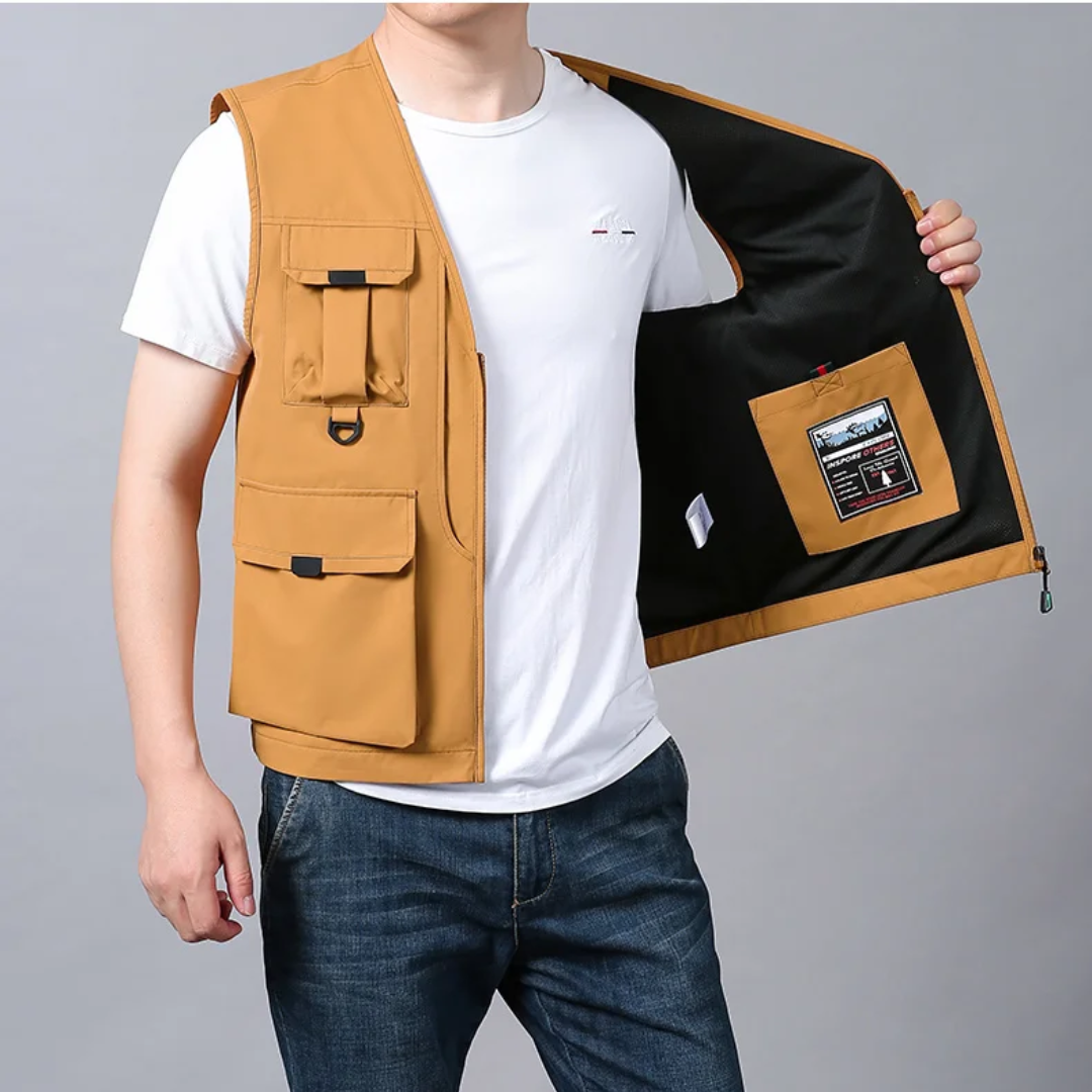 Kyler - Chaleco cargo informal y elegante