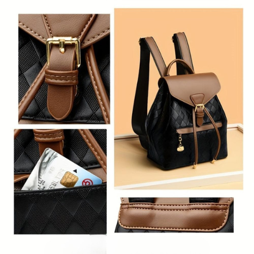 Mochila vintage Åsa con cremallera