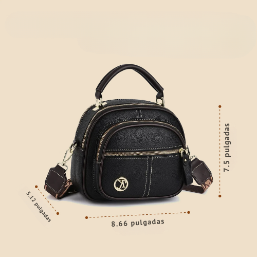 Bolso de hombro elegante de piel auténtica Kerstini