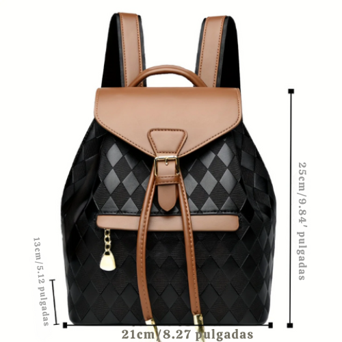 Mochila vintage Åsa con cremallera