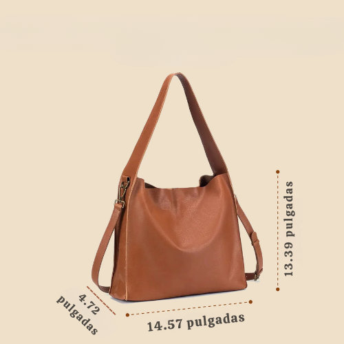Bolso de mano elegante María ajustado | Bolso de cuero auténtico