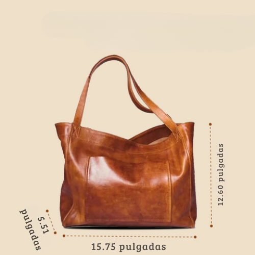 Võlu | Bolso de hombro de cuero vintage