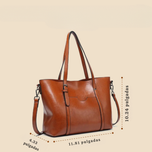 Bolso de hombro de lujo de imitación cuero de Anna