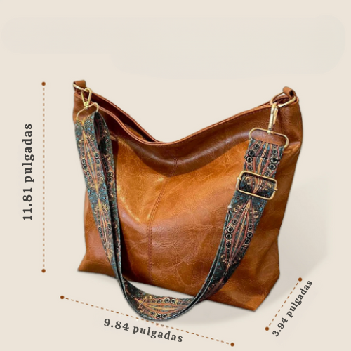 Kristina Vintage Encantamiento | Bolso de Hombro de Cuero
