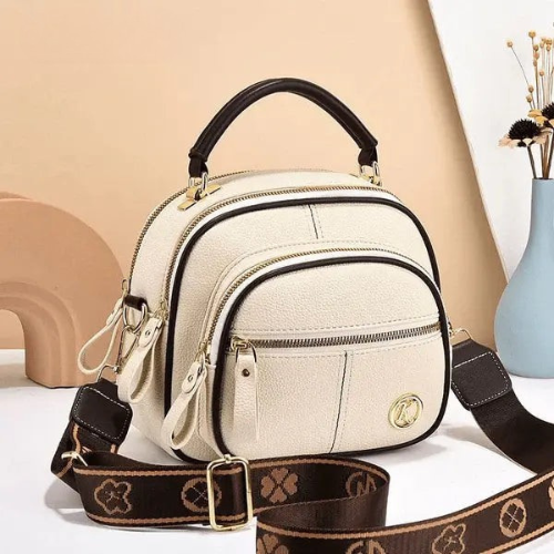 Bolso de hombro elegante de piel auténtica Kerstini