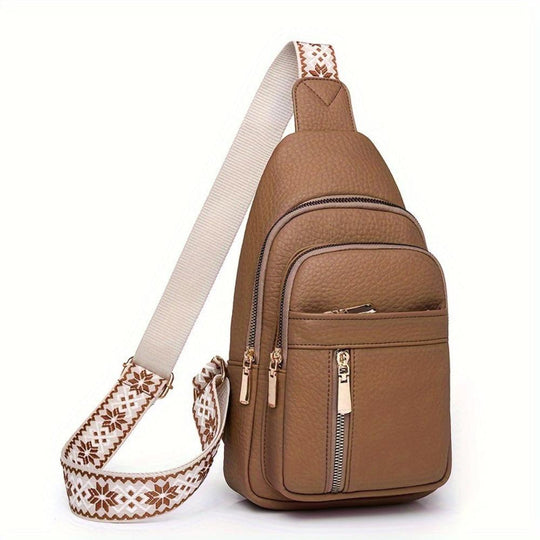 Serena Vintage Flamboyante | Corpiño de PU de cuero artificial multicolor