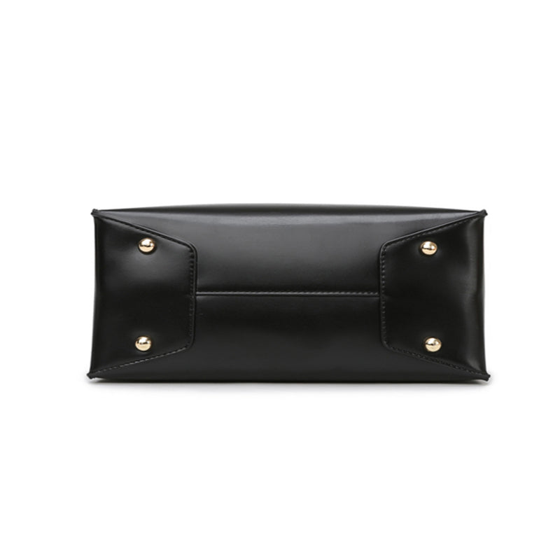 Bolso de cuero ligeramente estructurado - Esencial minimalista María