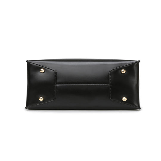 Bolso de cuero ligeramente estructurado - Esencial minimalista María