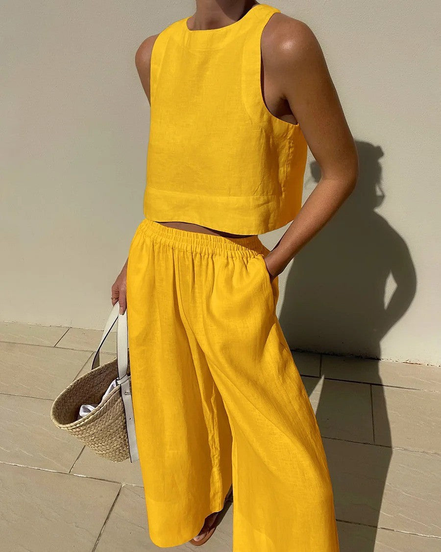 Maika - Elegante conjunto informal de dos piezas