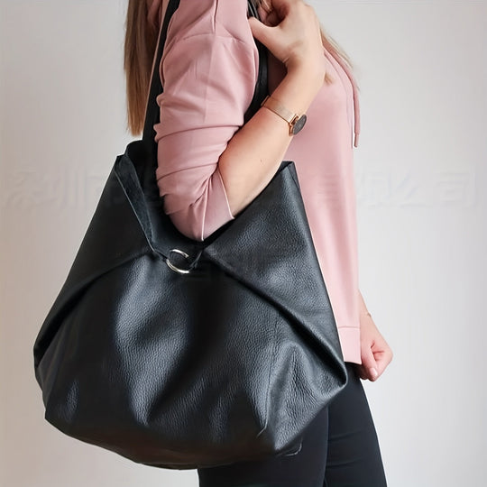 Bolso Tote de Cuero PU de Gran Capacidad Freja Retro Pehmus