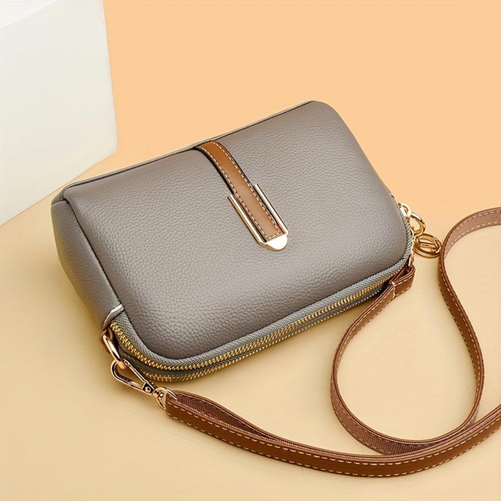 Bolso de hombro Beata Litchi con aro