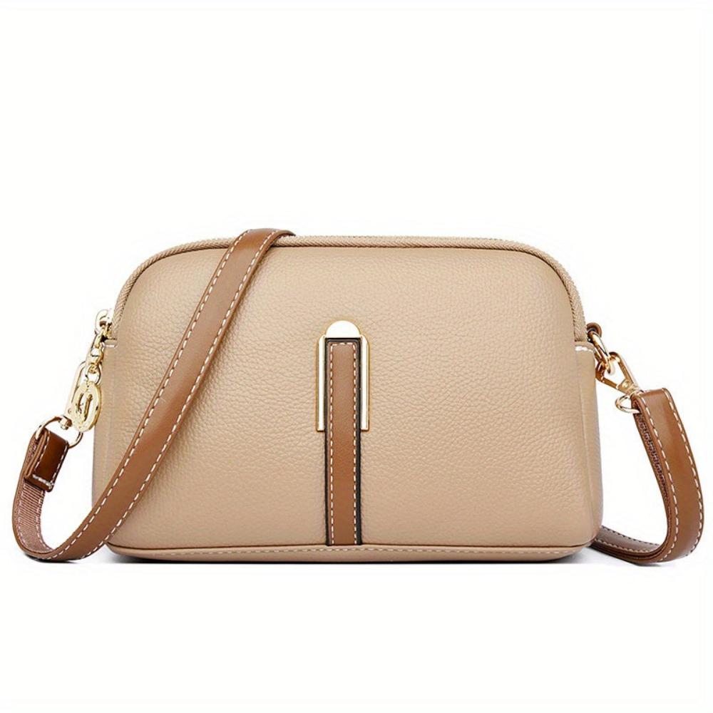 Bolso de hombro Beata Litchi con aro