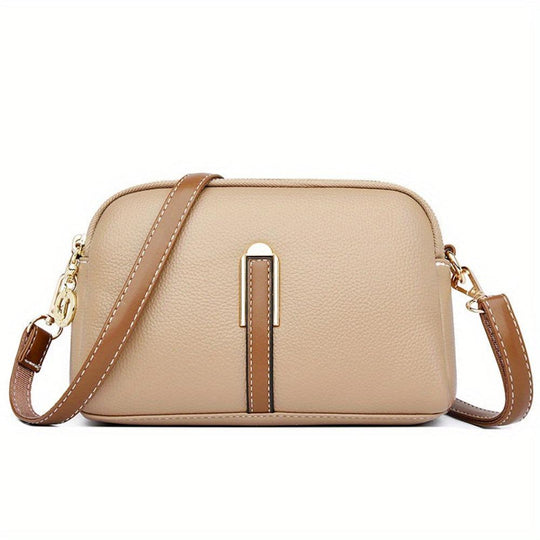 Bolso de hombro Beata Litchi con aro