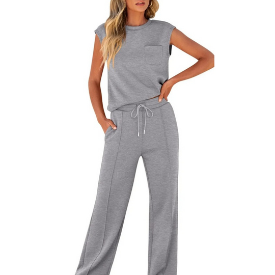 Floriana - Elegante conjunto informal de dos piezas