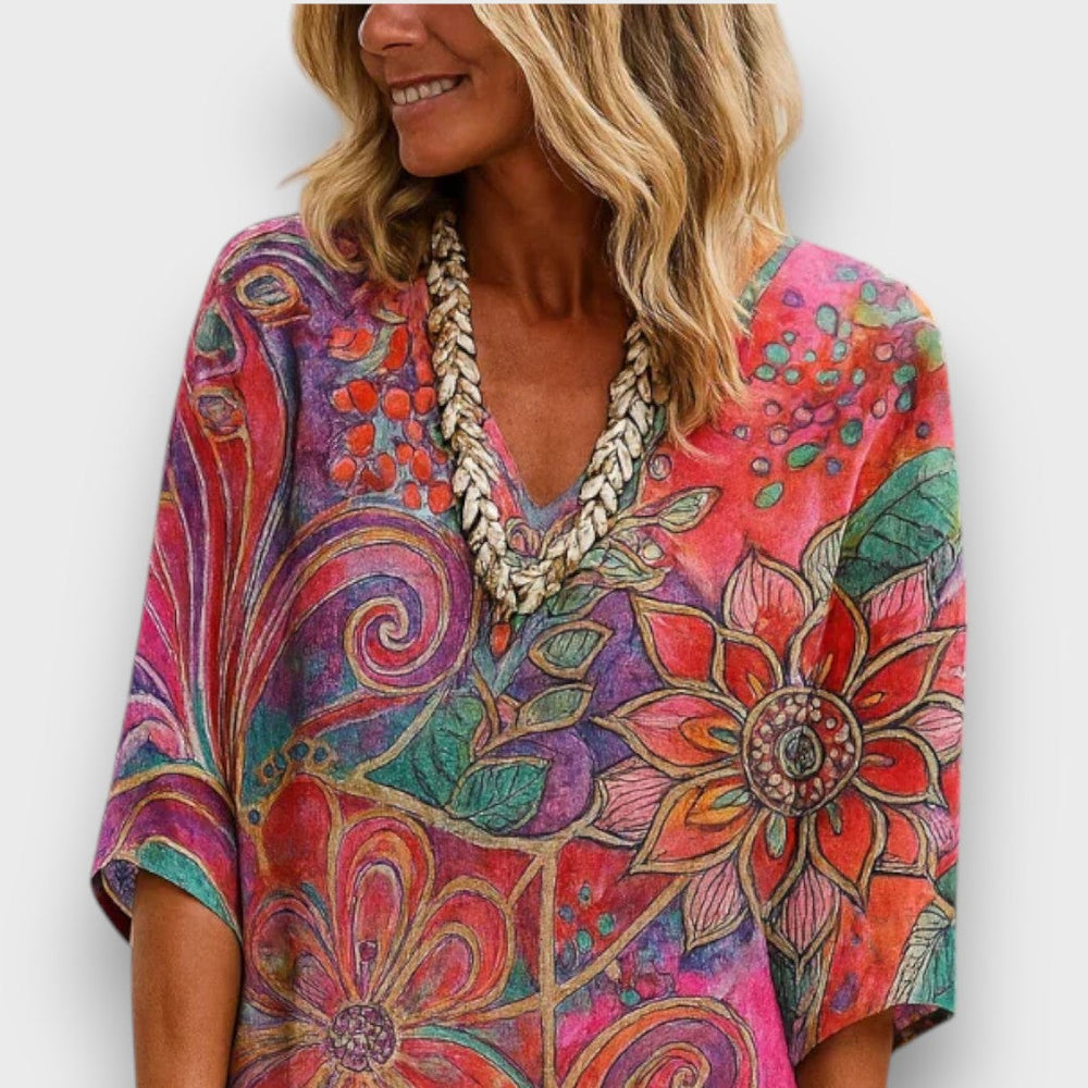 Geneva - elegante vestido floral informal