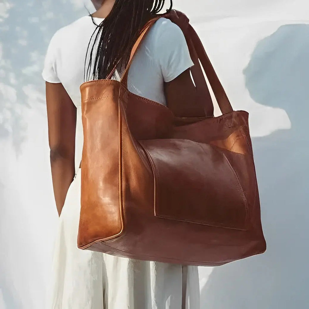 Võlu | Bolso de hombro de cuero vintage