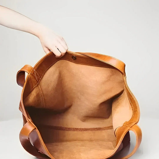 Võlu | Bolso de hombro de cuero vintage