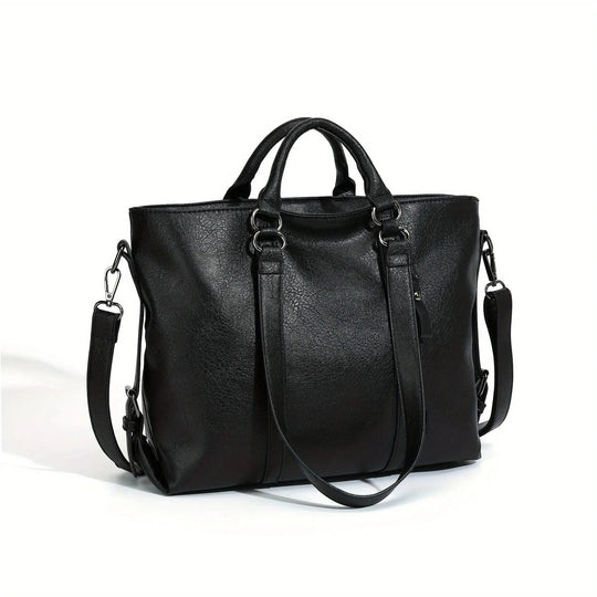 Elegante clásica de Anita | Bolso de mano vintage de imitación de cuero