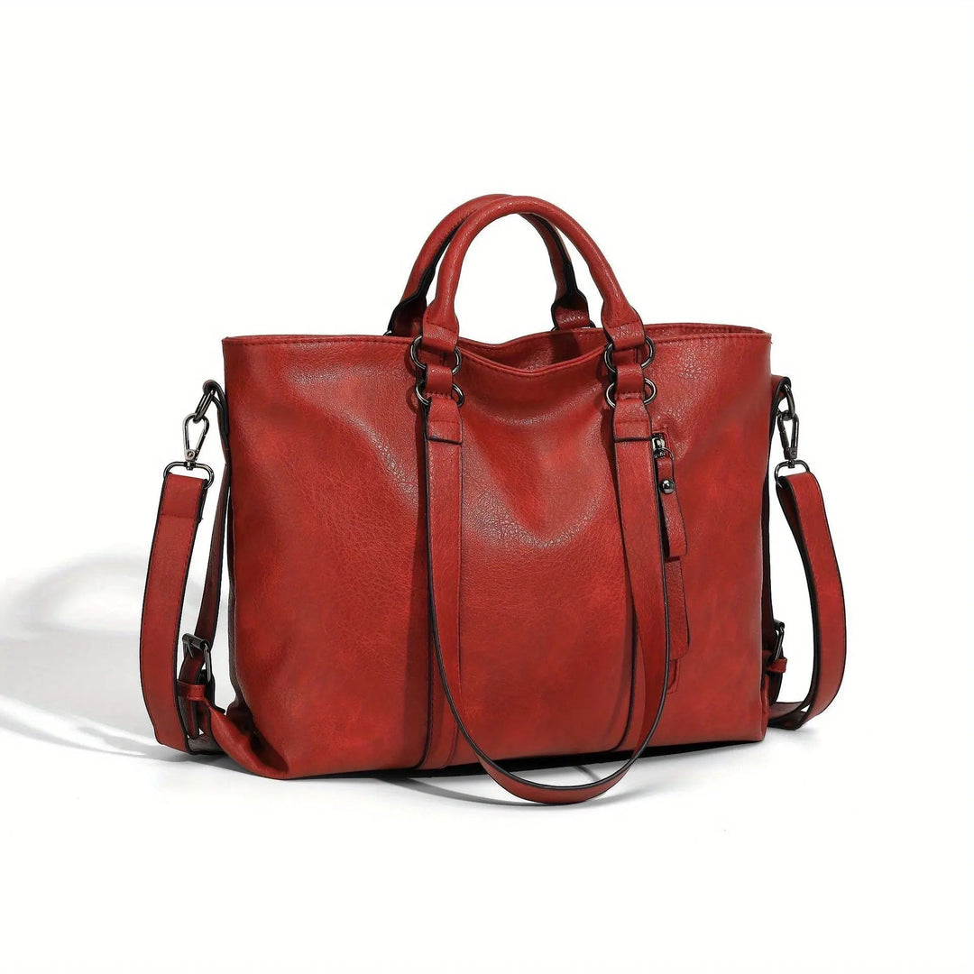 Elegante clásica de Anita | Bolso de mano vintage de imitación de cuero