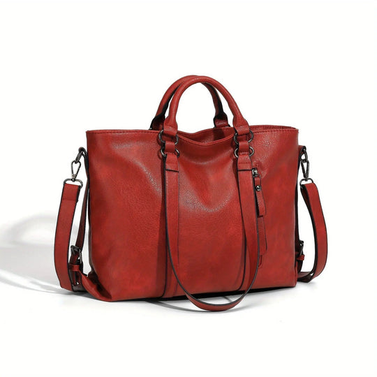 Elegante clásica de Anita | Bolso de mano vintage de imitación de cuero