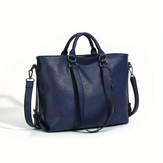 Elegante clásica de Anita | Bolso de mano vintage de imitación de cuero