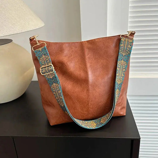 Kristina Vintage Encantamiento | Bolso de Hombro de Cuero