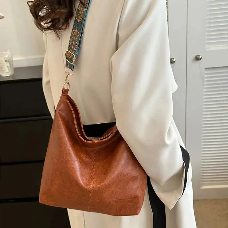 Kristina Vintage Encantamiento | Bolso de Hombro de Cuero