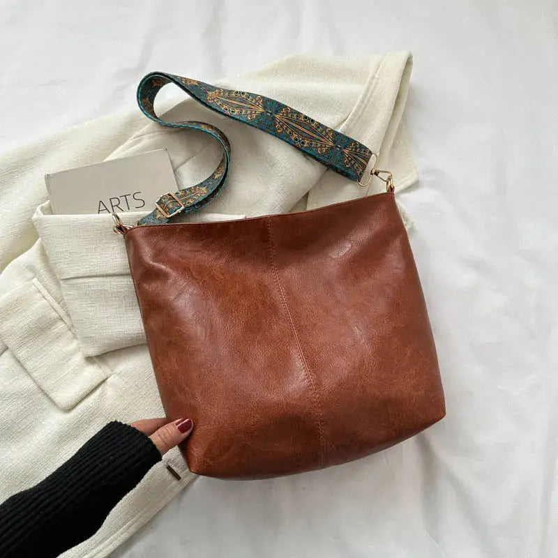 Kristina Vintage Encantamiento | Bolso de Hombro de Cuero