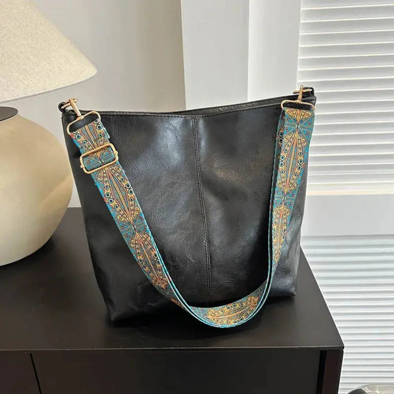 Kristina Vintage Encantamiento | Bolso de Hombro de Cuero