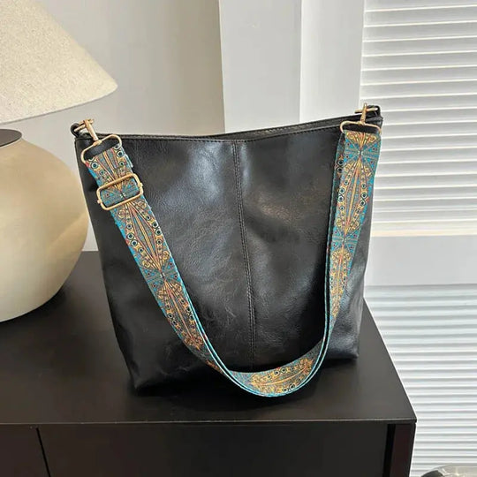 Kristina Vintage Encantamiento | Bolso de Hombro de Cuero