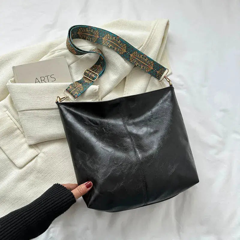 Kristina Vintage Encantamiento | Bolso de Hombro de Cuero