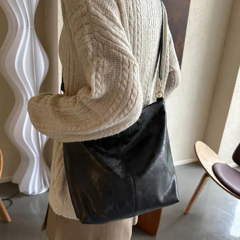 Kristina Vintage Encantamiento | Bolso de Hombro de Cuero