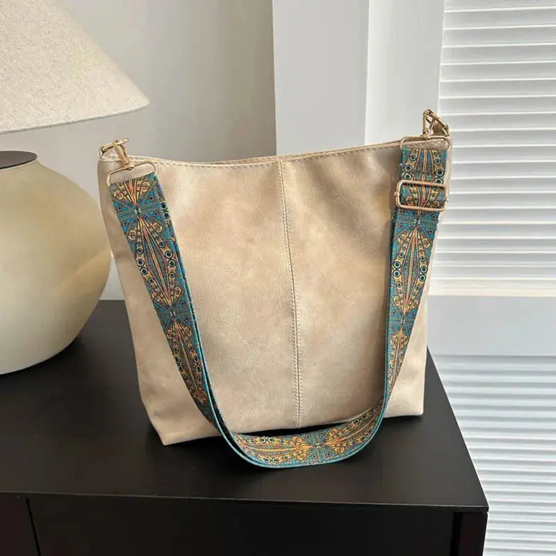 Kristina Vintage Encantamiento | Bolso de Hombro de Cuero