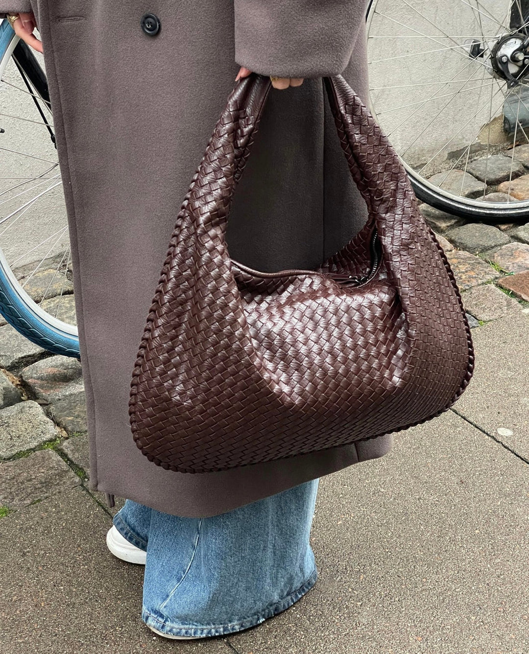 Valentina | Bolsa Tote Kootud Punane
