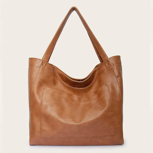 Elegante Bolso de Hombro en Cuero Suave